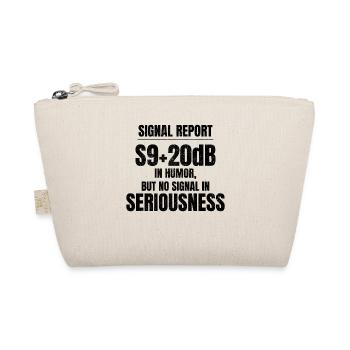 Humorous Amateur Ham Radio Operator Signal Report - Organic Pouch - nature - Front