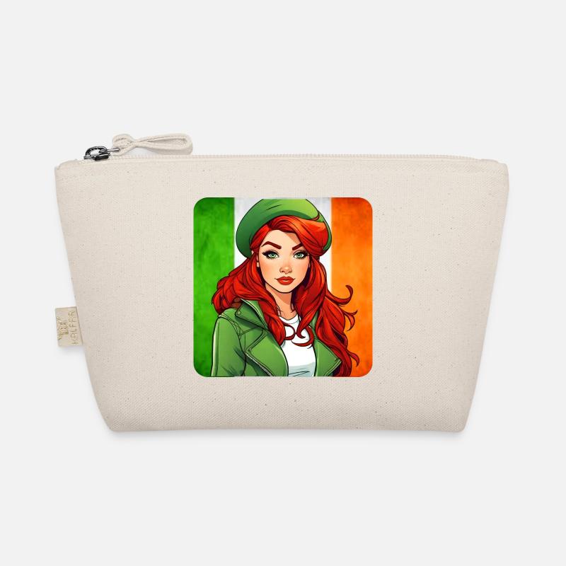 Cooles irisches rothaariges Mädchen Bio-Täschchen