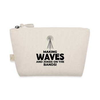 Ham Radio Operator Waves and Jokes Funny - Organic Pouch - nature - Front