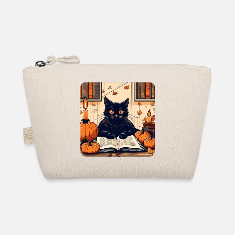 Chat noir d’humeur halloween Trousse biologique