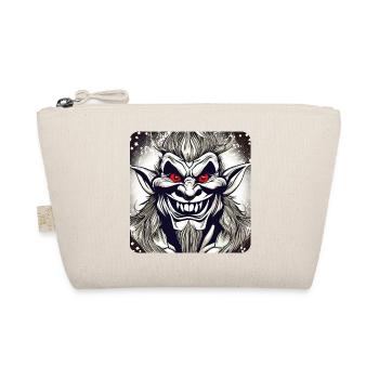 Evil grinning troll with red eyes - Organic Pouch - nature - Front