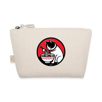Ramen Eating Cat - Organic Pouch - nature - Front