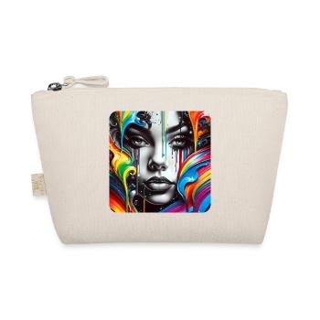 Woman in graffiti style - Organic Pouch - nature - Front