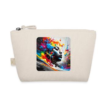 Woman in graffiti style - Organic Pouch - nature - Front