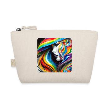 Woman in graffiti style - Organic Pouch - nature - Front