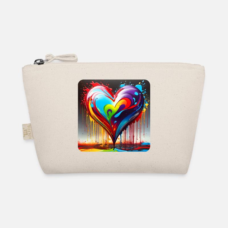 Herz im Graffiti Style Bio-Täschchen