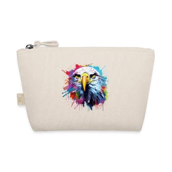 Aigle blanche, bold eagle, USA - Organic Pouch - nature - Front