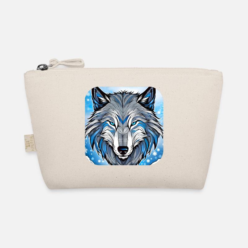 Spirit Animal Wolf - Bio-Täschchen - Natur