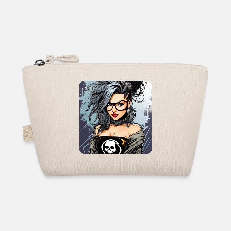 Cool Punk Gothic Girl Organic Pouch
