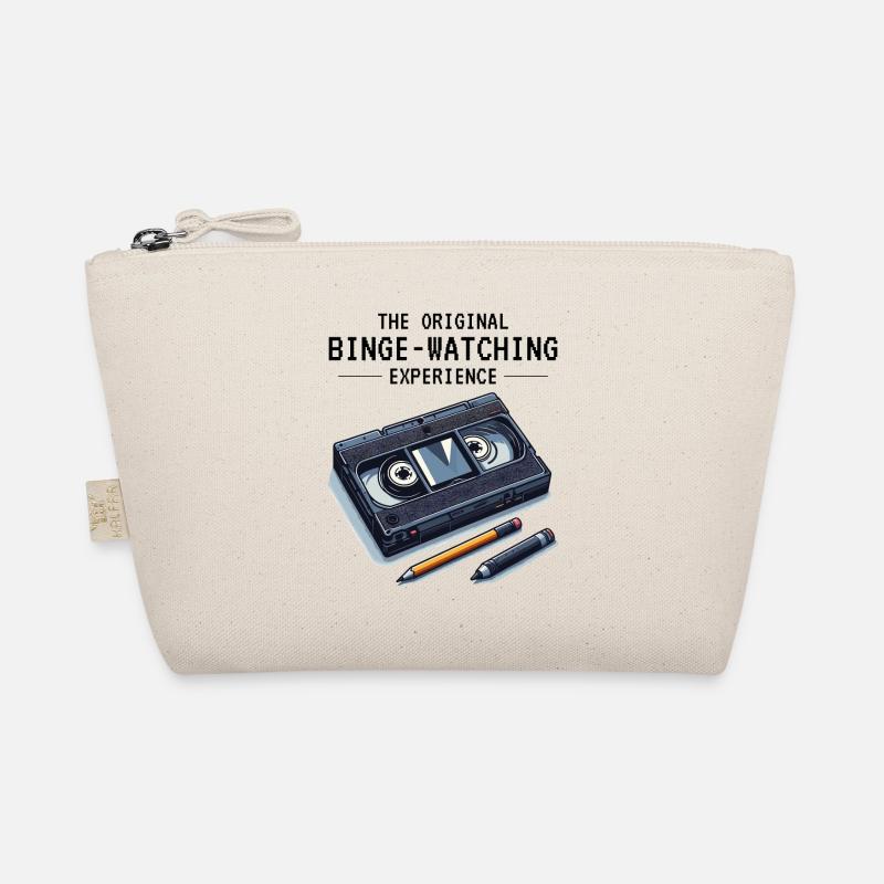 Rétro VHS cassette nostalgique des années 80 Binge-watching Trousse biologique