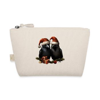 Corbeaux de Noël Hugin et Munin avec chapeaux - Trousse biologique - nature - Devant