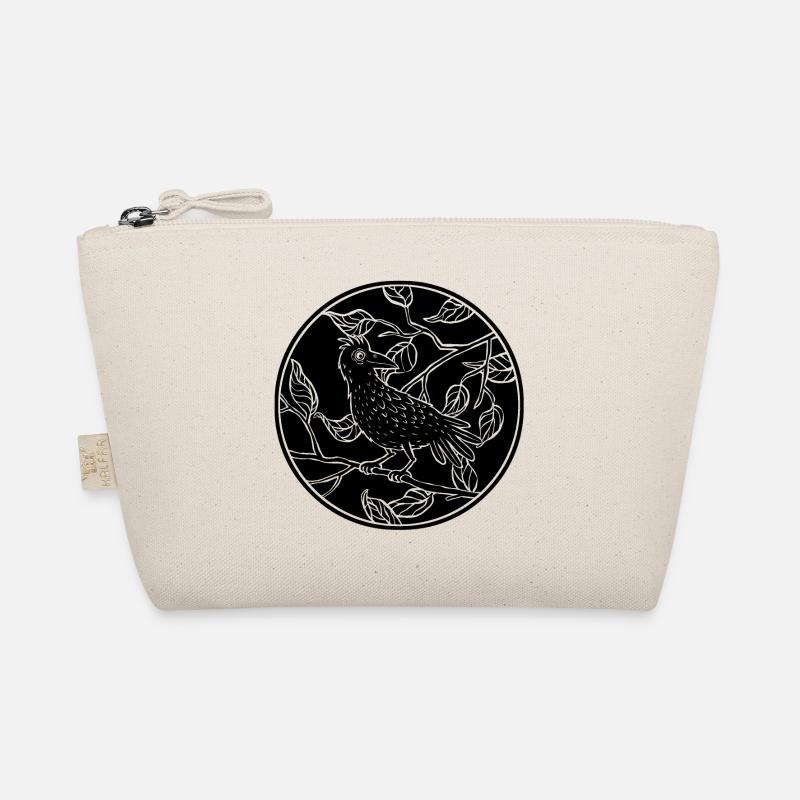Corbeau dans le cercle de feuilles Trousse biologique