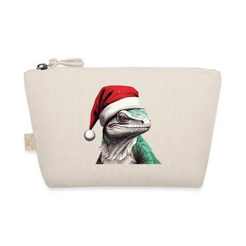 LézardPortrait animal de Noël lézard Noël - Trousse biologique - nature - Devant