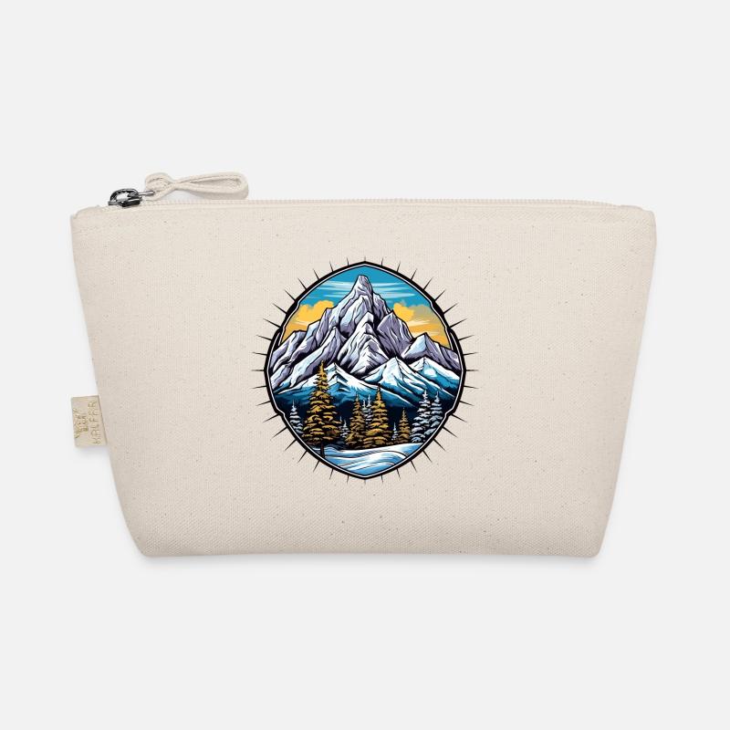 Mountains Winter Symbol - Bio-Täschchen - Natur