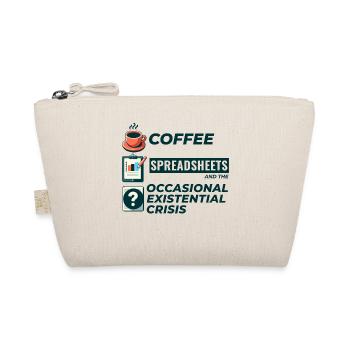 Accountant Bookkeeping Coffee Spreadsheets Funny - Organic Pouch - nature - Front