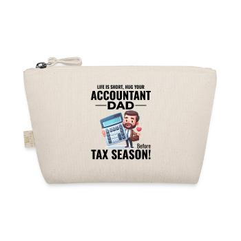 Accountant Dad Accounting Finance Financial Funny - Organic Pouch - nature - Front