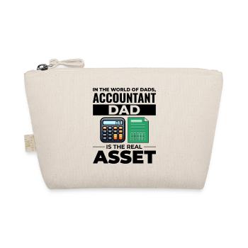 Accountant Dad Accounting Finance Financial Funny - Organic Pouch - nature - Front