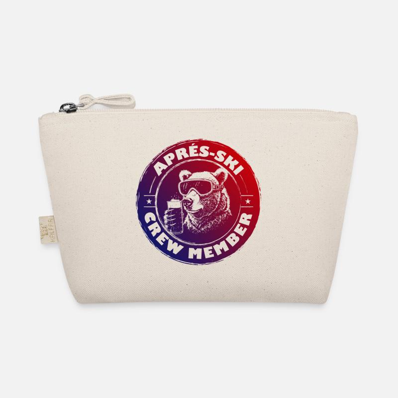 Bear Après Ski Team Saying Colorful Organic Pouch