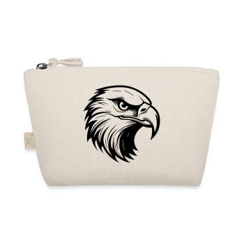 Adler Kopf - Bio-Täschchen - Natur - Vorne