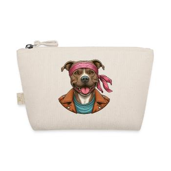 Pitbull Karate Master - Organic Pouch - nature - Front