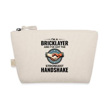 Bricklayer Wit: Crafting Solid Handshakes - Organic Pouch - nature - Front