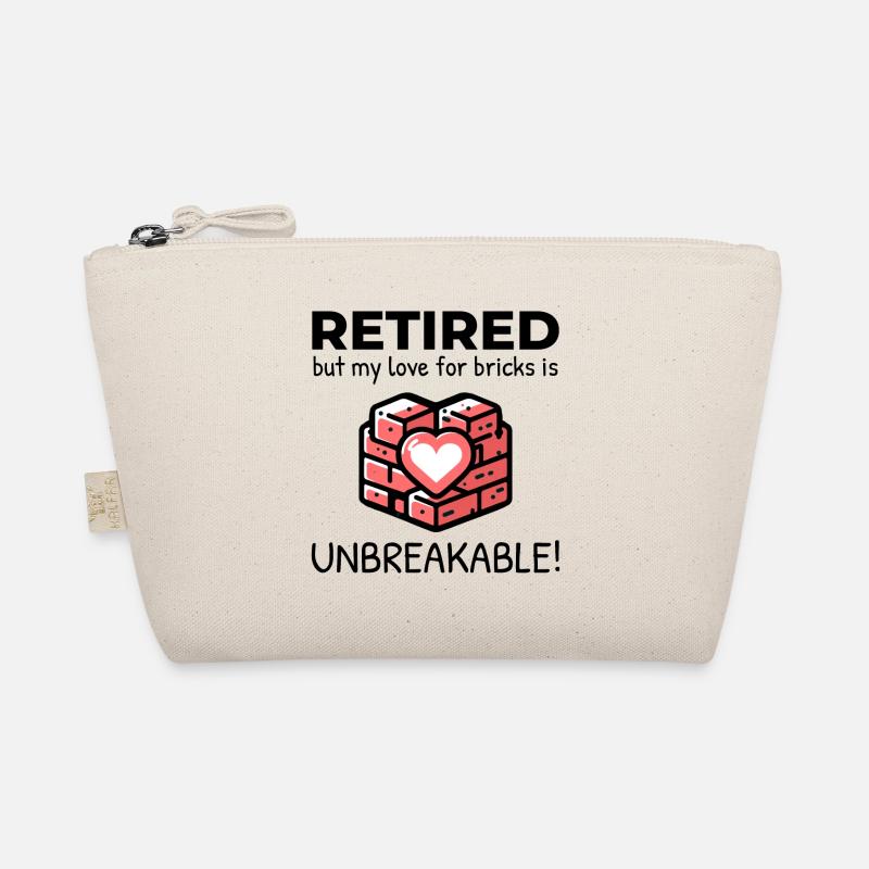 Unbreakable Brick Love: Retired Bricklayer Organic Pouch