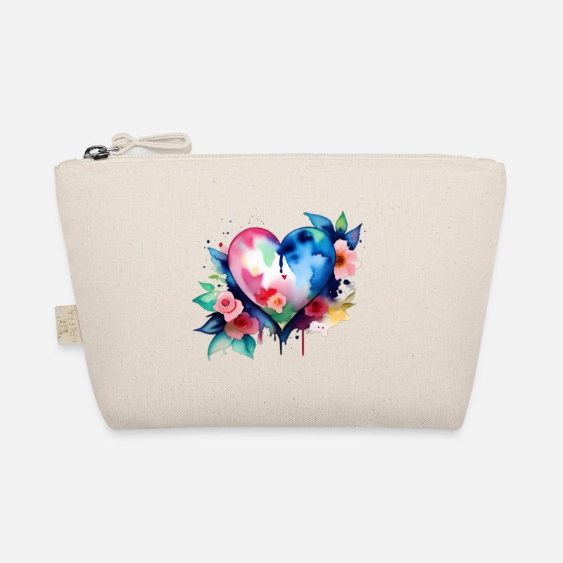 Heart - Color splash Organic Pouch