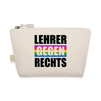 Lehrer gegen rechts - Nie wieder ist jetzt - Bio-Täschchen - Natur - Vorne