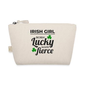 Lucky & Fierce : Drôle d’Irish Girl St Patricks Day - Trousse biologique - nature - Devant
