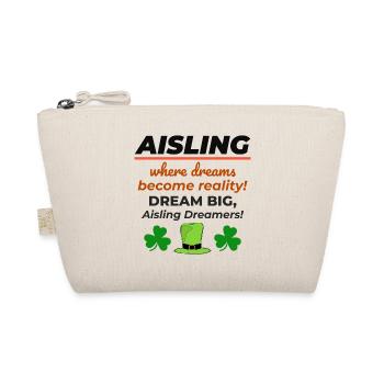 Nom de fille irlandaise Aisling Dreamy Reality pour Dreamer - Trousse biologique - nature - Devant