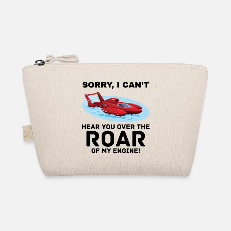 Hydroplane Boat Racing Engine Roar Water sport Organic Pouch