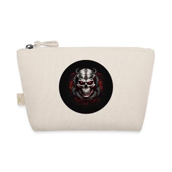 Decorative skull with snakes - Organic Pouch - nature - Front
