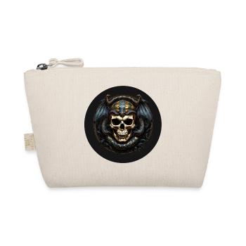 Decorative skull with snakes - Organic Pouch - nature - Front