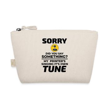 3D Printer 3D Printing Funny - Organic Pouch - nature - Front