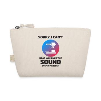 3D Printer 3D Printing Funny - Organic Pouch - nature - Front
