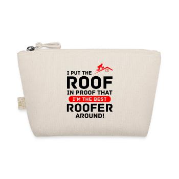 Roofer Roofing Roof Repair Mechanic Contractor - Organic Pouch - nature - Front