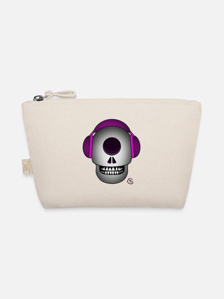 Neuro Skull - Organic Pouch - nature - Front