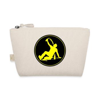 Drinking Beer Silhouette - Organic Pouch - nature - Front