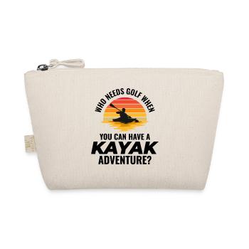 kayaking Gradpa Kayak Canoe Kayaker Funny - Organic Pouch - nature - Front