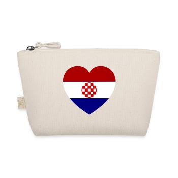 The heart of love for Croatia - Organic Pouch - nature - Front