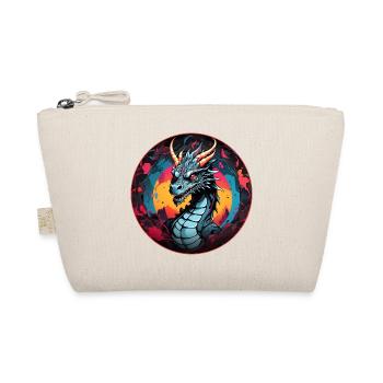Fire Dragon Dragon Portrait for Dragon Fans Dragon - Organic Pouch - nature - Front