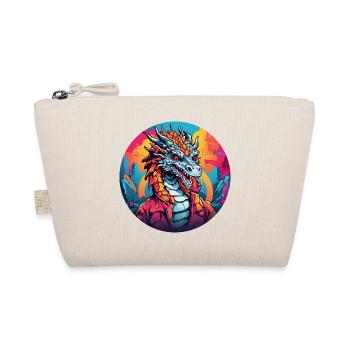 Fire Dragon Dragon Portrait for Dragon Fans Dragon - Organic Pouch - nature - Front