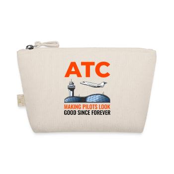 Contrôleur de la circulation aérienne ATC Aviation Humour Avion - Trousse biologique - nature - Devant