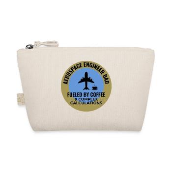 Luft- und Raumfahrtingenieur Papa Kaffee Flugzeug Flugzeug - Bio-Täschchen - Natur - Vorne