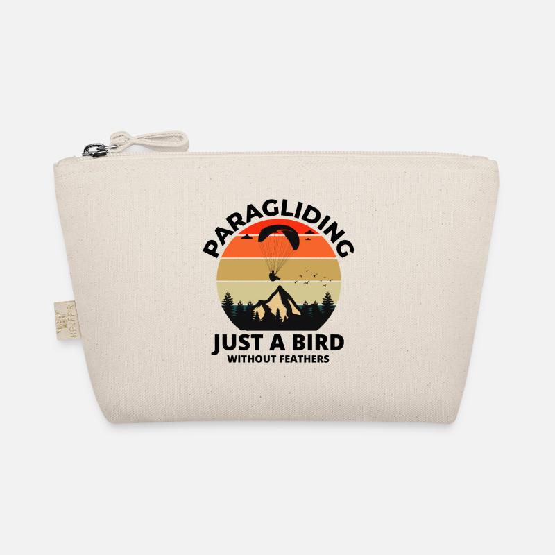 Paragliding Pilot Paraglider adventures Mountains Organic Pouch