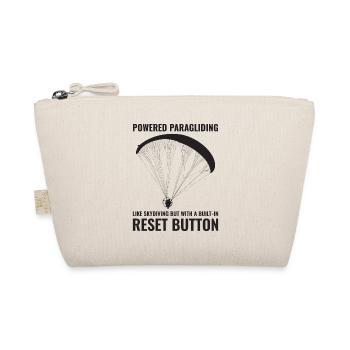 Paramotor Pilot Paramotoring Powered Paraglider - Organic Pouch - nature - Front