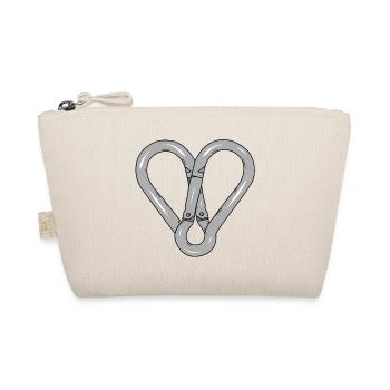 Snap hook heart Snap hook heart - Organic Pouch - nature - Front