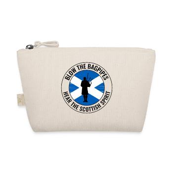 Bagpipe Player Instrument Scottish Scotland Music - Organic Pouch - nature - Front