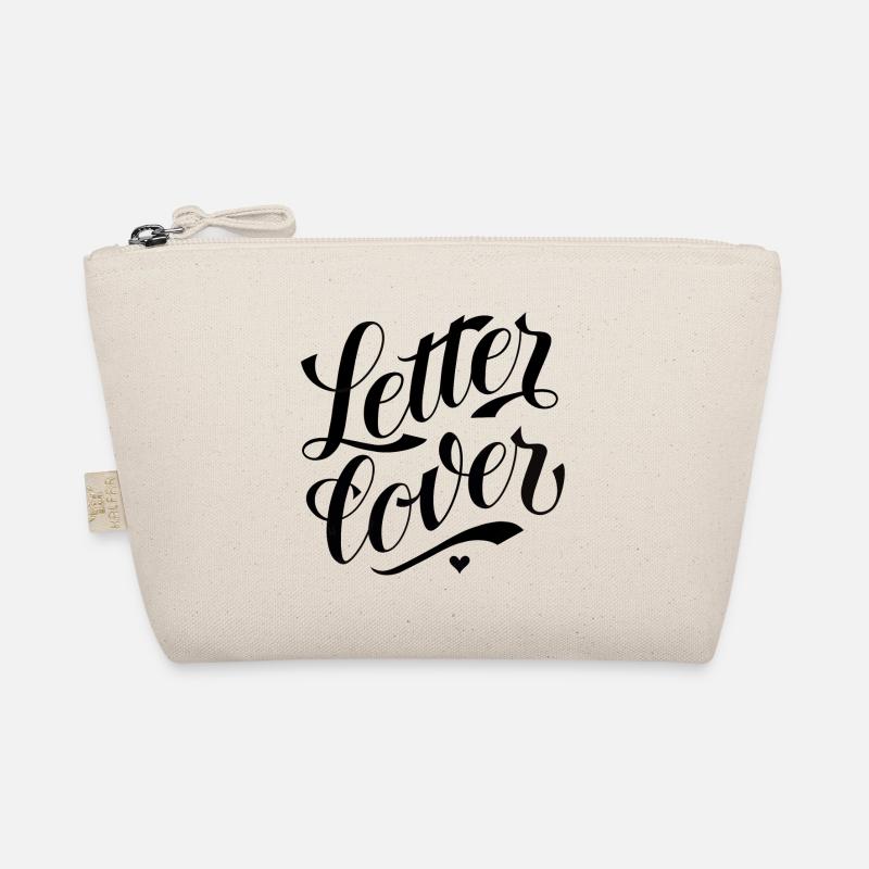 Letter lover - Designed by KissingLetters - Bio-Täschchen - Natur