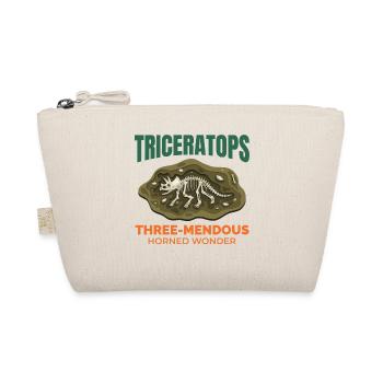 Triceratops Dinosaur Dino Paleontology Fossil - Organic Pouch - nature - Front
